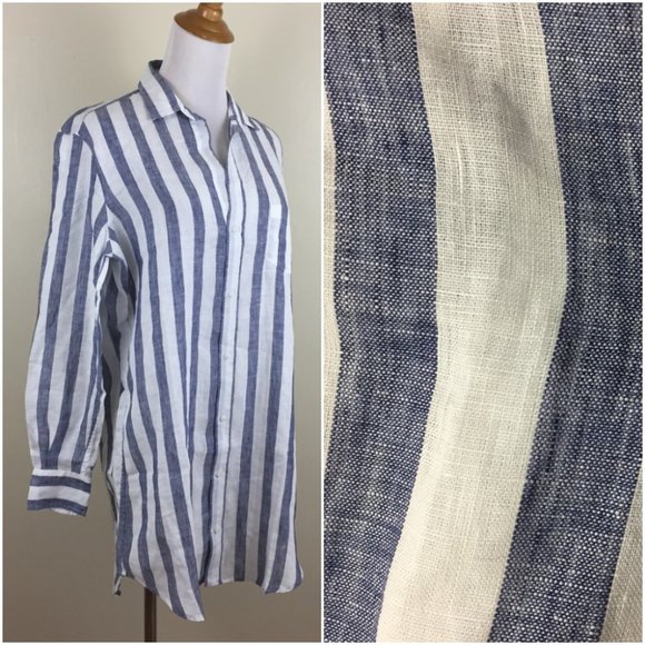 Frank & Eileen Tops - NEW FRANK & EILEEN Italian Linen MARY Button Shirt
